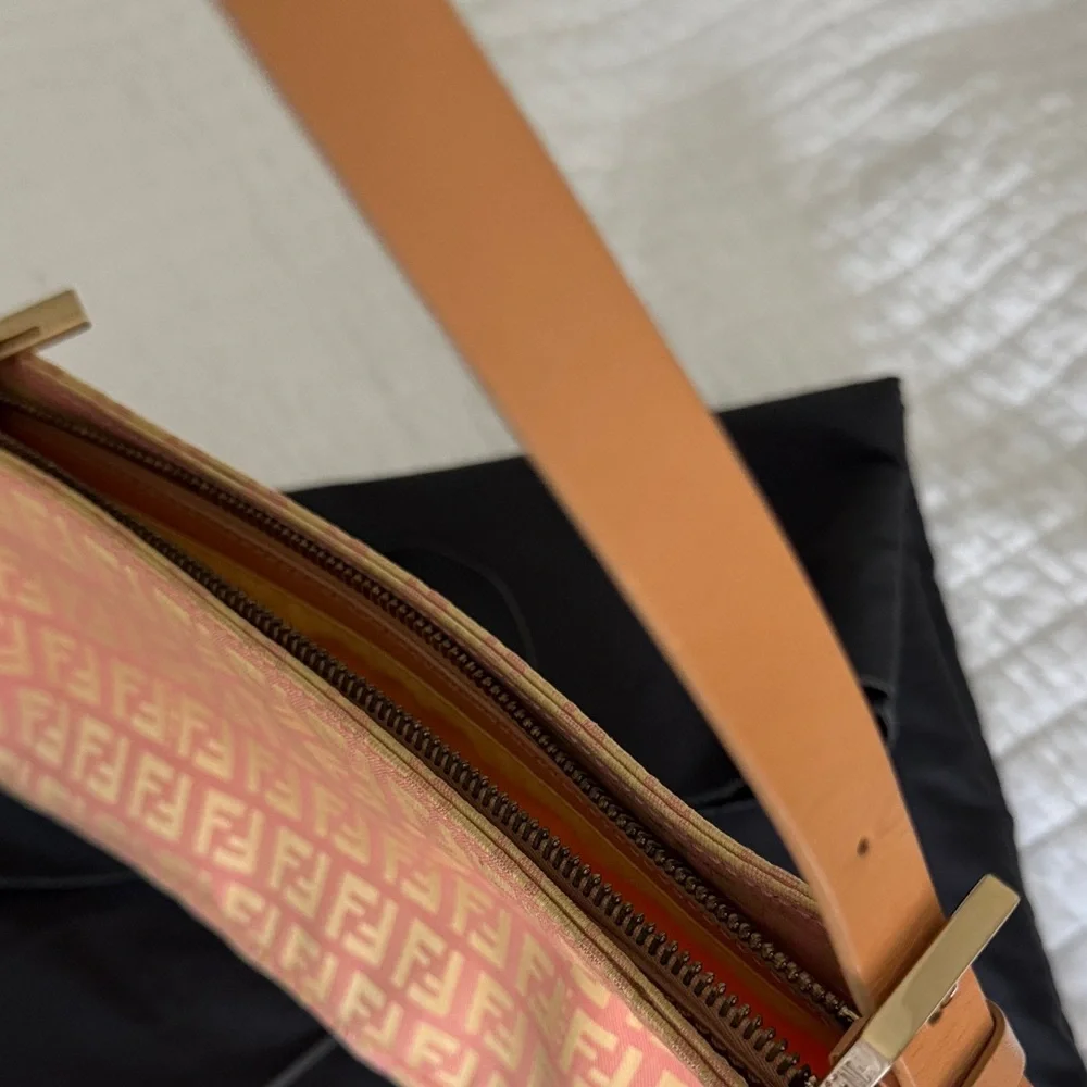 Fendi Pink and Gold Shoulder Bag - Picture 10 of 11